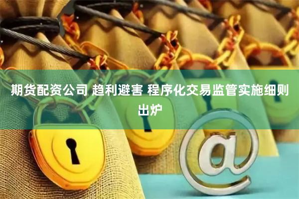 期货配资公司 趋利避害 程序化交易监管实施细则出炉