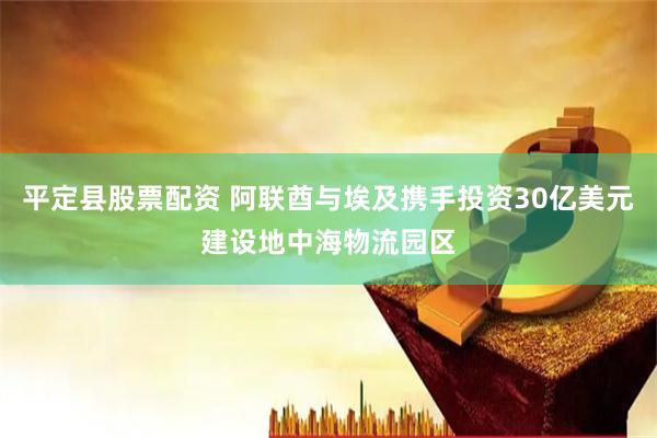 平定县股票配资 阿联酋与埃及携手投资30亿美元建设地中海物流园区